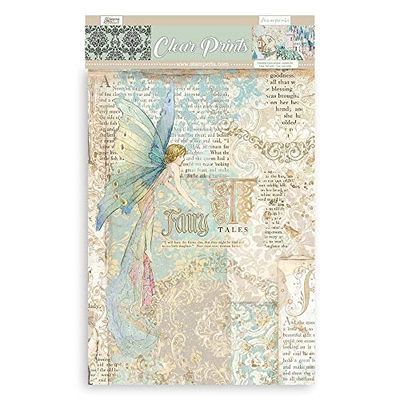 Stamperia International Assorted Sheets Fogli di Acetato Assortiti-Sleeping Beauty, Vario, A4
