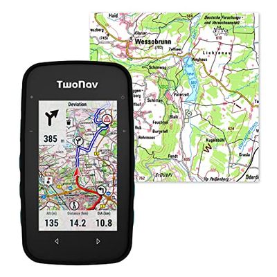 TwoNav Cross Plus Outdoor GPS met 3,2-inch scherm voor MTB, fiets, trekking, wandelen of navigatie met kaarten (Cross Plus + kaart van Duitsland Full)