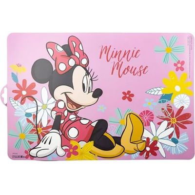 Disney Minnie Mouse Baby Placemats - Non-Slip, Stain-Resistant, Portable Food Mats for Kids & Toddlers, Easy to Clean, BPA-Free, Ideal for Dining, Travel & Restaurants