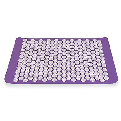 AFH-Webshop 520901 acupressuurmat, prikkelmat, ontspanningsmat, shantimat, kleur: lila/wit