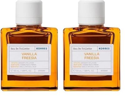 KORRES Vanilla Freesia Eau de Toilette For Her 50ml (Pack of 2)