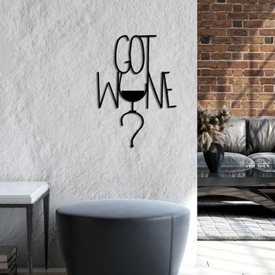 Stylish Black Decorative Metal Wall Accessory, 54 x 38 cm, 100% Metal, 1.5 mm Thickness, Lightweight & Modern Design for Home Decor