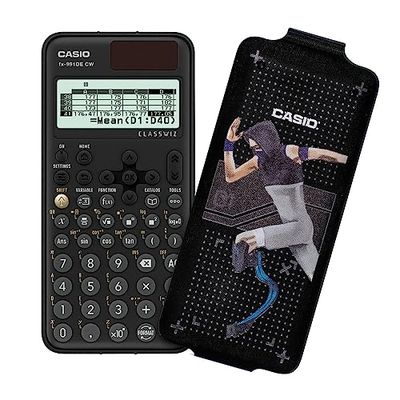 Casio FX-991DE CW ClassWiz Calculatrice Scientifique Technique avec Art-Case « Runner », Menu en Allemand (édition limitée)
