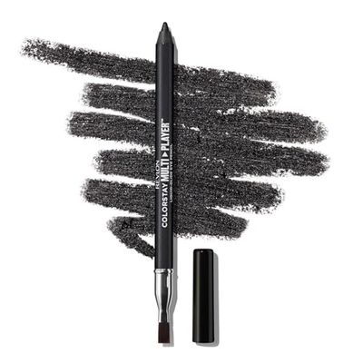 Revlon Eyeliner ColorStay Multiplayer Liquid-Glide, produit de maquillage multi-usages dôté d'un pinceau professionnel, texture crémeuse, waterproof et longue tenue, 401 Checkmate, 0,9g
