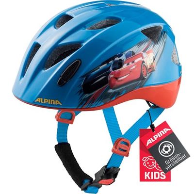 ALPINA Ximo Disney - Lichte, veilige en onbreekbare Disney fietshelm met optioneel ledlicht voor kinderen, auto's, 49-54 cm