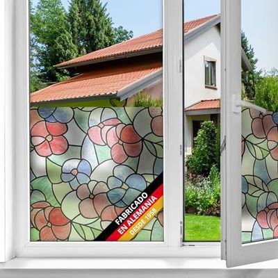 d-c-fix vinil adesivo para vidros janelas lisboa vermelho autocolante opaco translúcido privacidade decorativo para divisória de chuveiro casa de banho folha autocolante 45 cm x 2 m