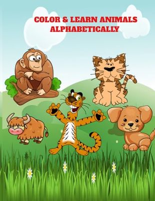 Color & Learn Animals Alphabetically