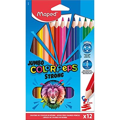 Maped Pastelli Strong Jumbo Color Peps 12 Col