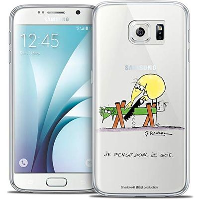 Caseink - fodral för Samsung Galaxy S6 [officiell licenssamlare The Shadoks® Design I Think So - mjuk - ultratunn - tryckt i Frankrike]