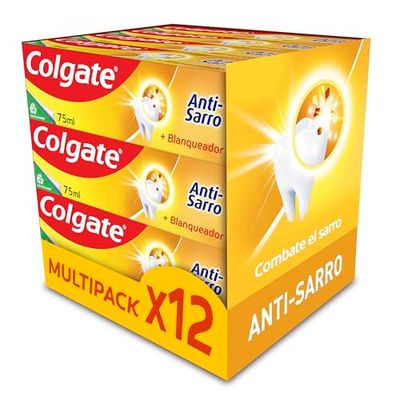 COLGATE - Dentifricio Colgate Antisarro, confezione da 12 x 75 ml