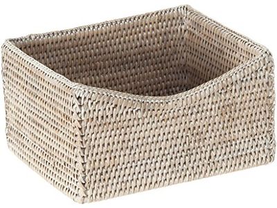 KOUBOO La Jolla Rotan Organizing And Shelf Basket, Honey-Brown_P