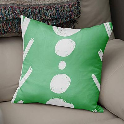 Bonamaison Housses de Coussin, Polycoton, Vert, Standard