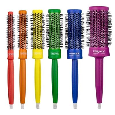 Termix Pack 6 Brosses Professionnelles Pride, Brosses Rondes avec Technologie Céramique et Ionique, Séchage Rapide, Brillance Maximale, Édition Limitée Pride, Différents Diamètres