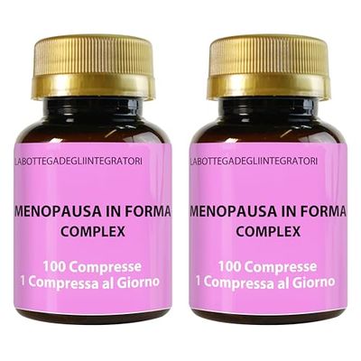 Kudzu e Trifoglio Rosso Ricchi in Isoflavoni, con Cimicifuga Agnocasto Moringa Salvia Dioscorea Verbena | Menopausa In Forma Complex 200 Compresse | Metabolismo, Peso, Rilassamento, Vampate