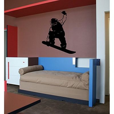 Tatoutex Stickers Snowboard Free Style - Argent, L 100cm x H 130cm