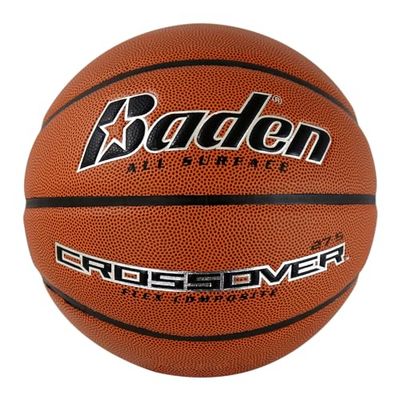 Baden Crossover Basketball Ballon de Basket-Ball - Basketball pour Enfants et Adultes - pour l'extérieur et l'intérieur - Ballon de Loisir pour Toutes Les Surfaces, 7, Orange