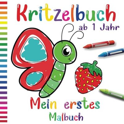 Mein erstes Kritzelbuch ab 1 Jahr: Liebevoll gestaltetes Malbuch für Kleinkinder ab 1 Jahr | Ausmalbuch ab 1 Jahr für Jungen und Mädchen | ideales Geschenk für Kinder zwischen ab 1/2/3/4/5/6 jahr