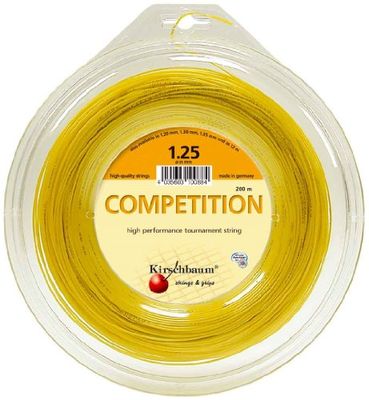 Kirschbaum Bobina di corda da competizione, 1,25 mm/200 m, colore: Giallo