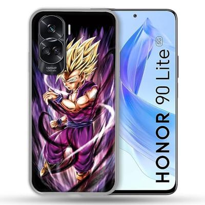 Versterkte hoes voor Honor 90 Lite 5G Manga Dragon Ball Sangohan Paars