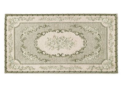 BIANCHERIAWEB Dywan Velour Antypoślizgowy 85x150 cm Rysunek Działa By Suardi, Zielony