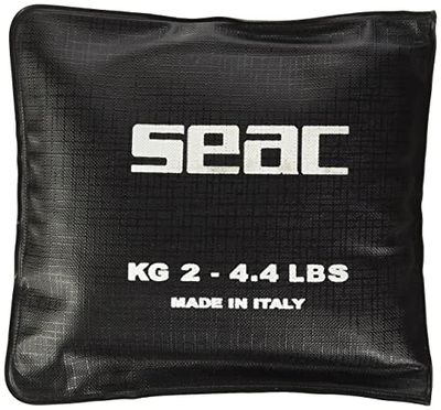 SEAC 1040002 Mala de chumbo de design italiano, unissexo para adulto, preto, L