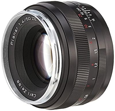 Carl Zeiss Planar T* 1.4/50 - cameralens (breed, SLR, 7/6, 1.4-16, Canon EF, Zwart)