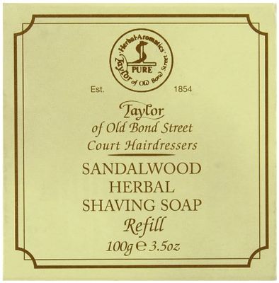 Taylor of Old Bond Street 100g Sandalwood Herbal Shaving Soap Refill