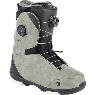 Nitro Heren Club BOA Dual All Mountain Freeride Freestyle snelvetersysteem boot snowboardboot, grijs-zwart, MP 28.5 // EU 43 1/3 // US 10,5