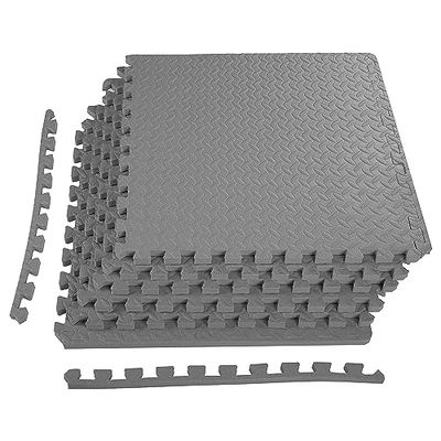 BalanceFrom Puzzle - Tappetino per esercizi con piastrelle in schiuma EVA a incastro per esercizi, MMA, ginnastica e casa, palestra, pavimento protettivo, Unisex - Adulto, EVA, N-5923 C, All