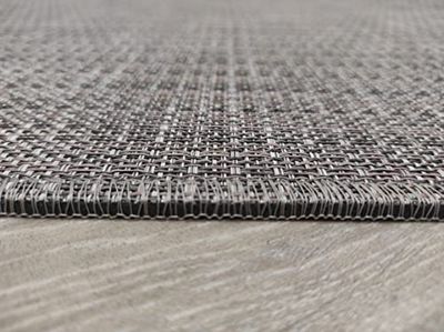 Tadi & Imperio1979 Alfombra Larga Vinilo Trenzado para Pasillo Cocina Dormitorio a Medida Presencia Natural de Alta Resistencia con Trasera de PVC Antideslizante (Twist 7833)