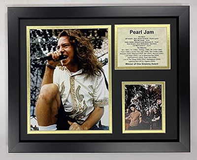 Legends Never Die Pearl Jam ingelijste fotocollage, 38x35,5 cm
