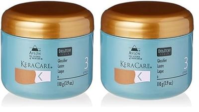 KeraCare Avlon Dry and Itchy Scalp Glossifier, 3.9oz/110g (Pack of 2) - Hair Conditioner, Dry Scalp - 39ml