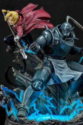 Prime 1 Studio Fullmetal Alchemist Statuette 1/6 Edward & Alphonse Elric Deluxe version 56 cm