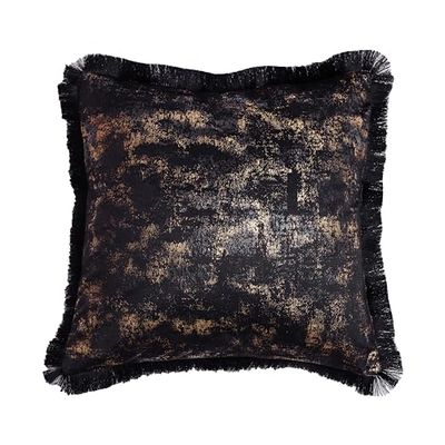 Chic Home Housse en Velours Oh My Chic 2 45x45 Noir