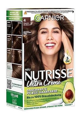 Garnier Nutrisse Creme Coloration Medio di 40, colorazione per capelli per permanente colore dei capelli (con 3 naehrenden Oli), confezione da 3
