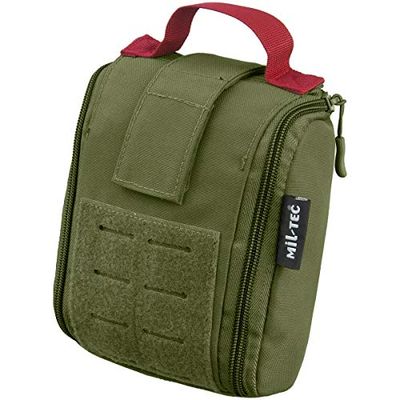 Mil-Tec Unisex – EHBO-pakket voor volwassenen 13491001, olijf, eenheidsmaat