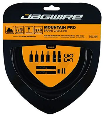Jagwire PCK409 Stealth Black - Conjunto de cabos e capas para adulto, cor preta