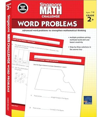 Singapore Math Challenge Word Problems, Grades 2 - 5: Volume 1