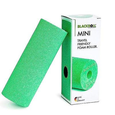BLACKROLL MINI (5x15 cm) | Le petit rouleau de massage en mousse original pour l'exercice des fascias, le fitness, le yoga et la récupération musculaire en vert