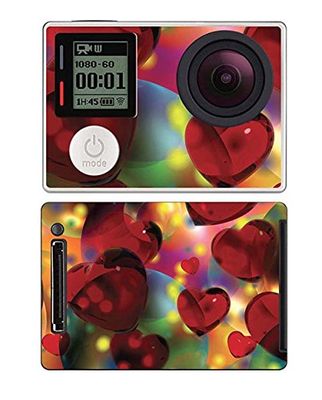 Royal Sticker RS.99642 Autocollant pour GoPro Hero 4 Black avec Motif Amour Rouge