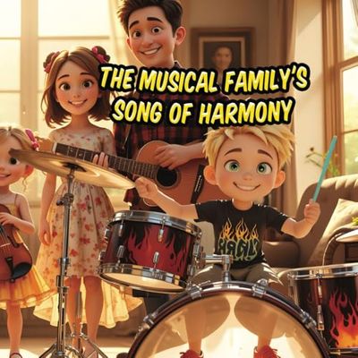 The Musical Family's Song of Harmony: A Heartwarming Story of Teamwork, Music, and Family Love for Kids
