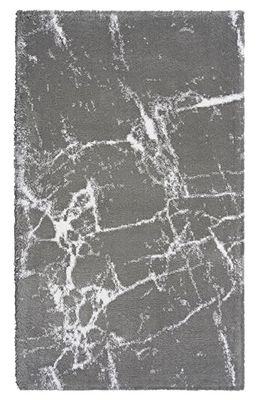 Kleine Wolke 4073977360 Como Tapis de bain Coton Platine 60 x 100 x 2 cm