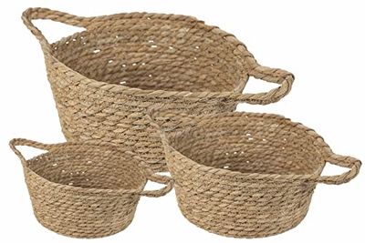 Lot de 3 paniers en osier
