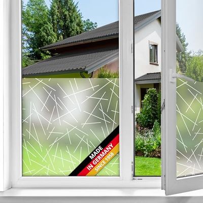 d-c-fix vinilo adhesivo para cristales ventanas micado estático opaco translúcido privacidad decorativo para mampara de ducha baño lámina pegatina 90 cm x 1,5 m