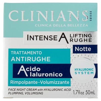 CLINIANS | Intense A Lifting Anti-Rides Soin de Nuit Anti-Rides, Dermatologiquement testé, Made in Italy, 50 ml