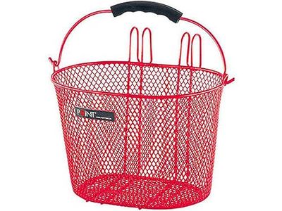 Point Fahrradkorb Cor cesta infantil VR-vermelho-exclusivo de malha estreita, (25 x 16 x 16 cm)