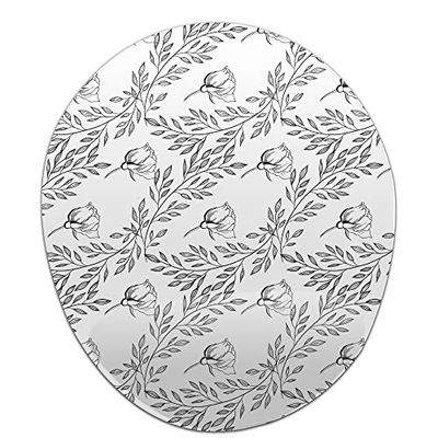 Bonamaison, Ergonomische muismat met polssteun, digitaal bedrukte muismat tegen schede problemen, antislip onderkant, voor kantoor en thuis, afmetingen: 20 x 23 cm
