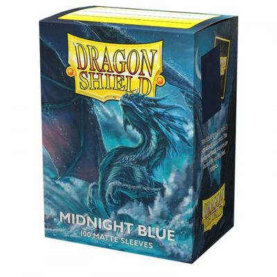 Dragon Shield Boîte de 100 ct - Pochettes mates bleu nuit