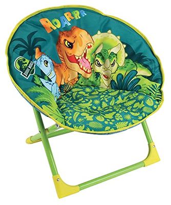 FUN HOUSE 713260 Jurassic World Dinosaure Siège Lune Pliable pour Enfant H.47 X L.54 X P.42 cm, Vert