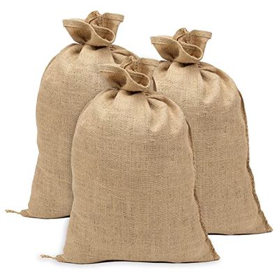 La Cordeline ACJN120M-L3 - Set di 3 sacchetti in tela iuta, 41 x 60 cm, 400 g/m2, circa 15 kg
